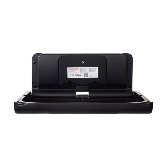Black Span Horizontal Baby Changing Station front open on white background