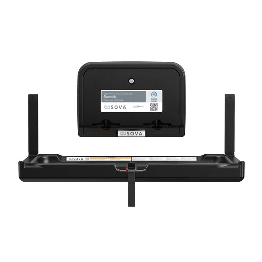 Black Element Baby Changing Station open on white background