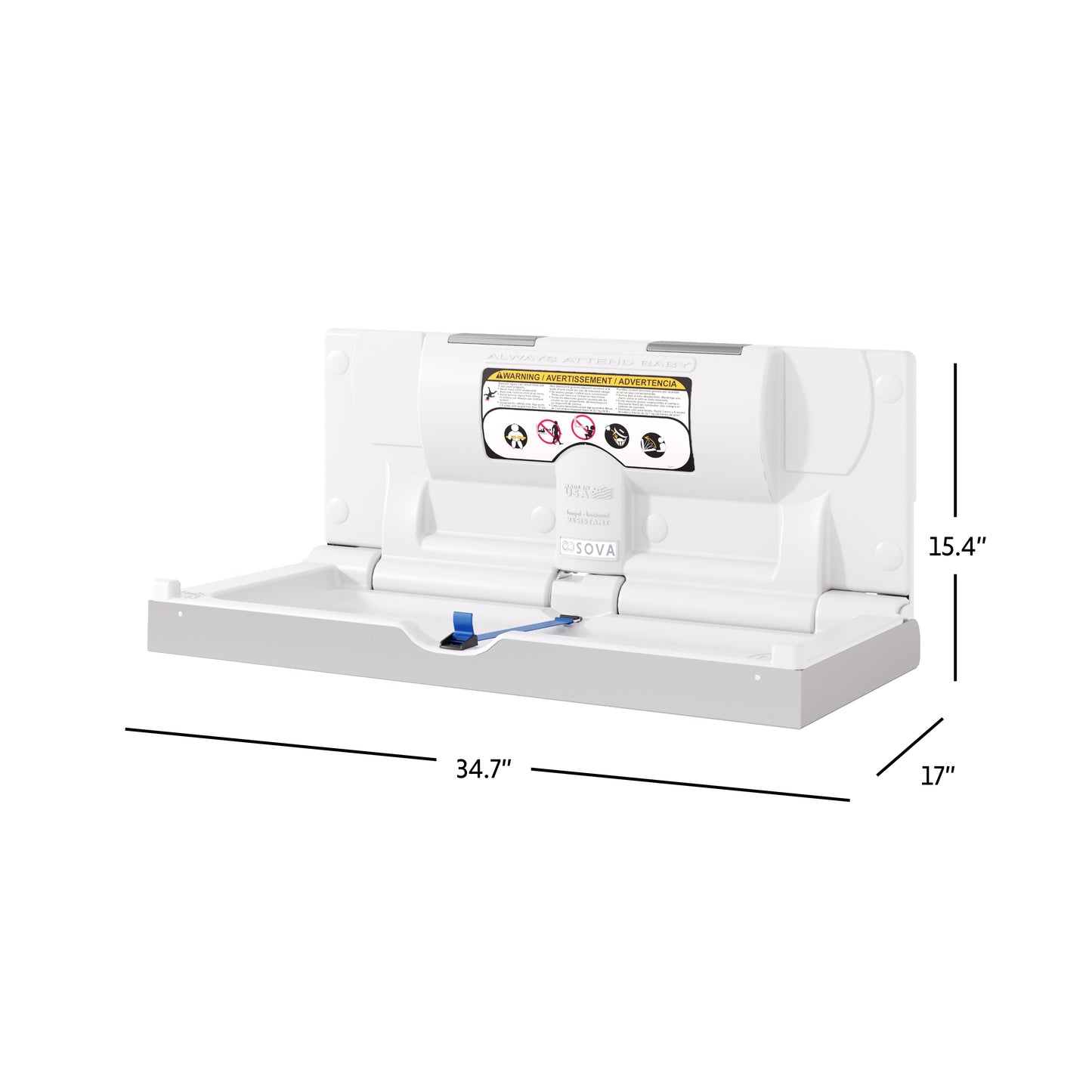 Aura Frameless Surface Mount w/Full Stainless Steel Wrap