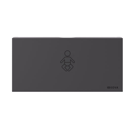 Aura Frameless Surface Mount - Matte Black Stainless Steel