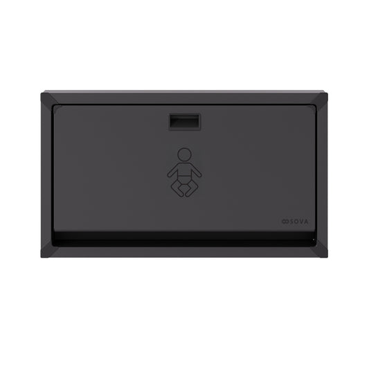 Vantage Matte Black Stainless Steel Changing Station