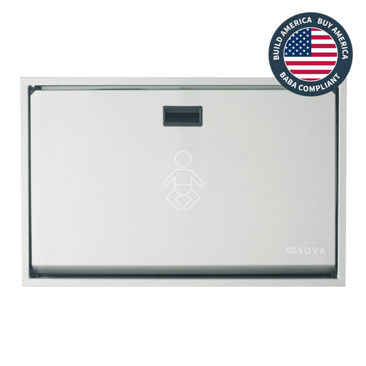 Summit Stainless Steel Horizontal Baby Changing Station