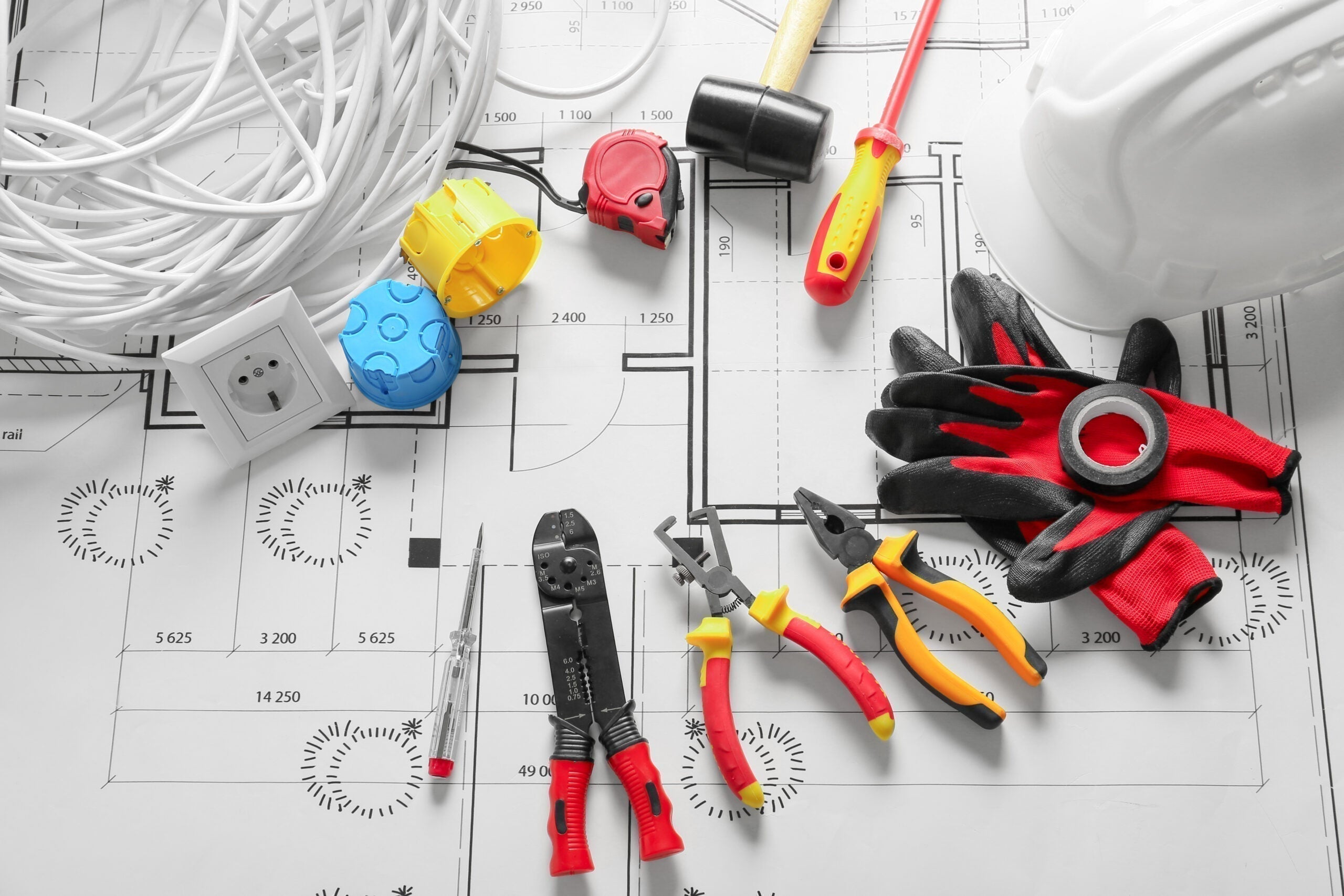 Tools on an architecture blueprint