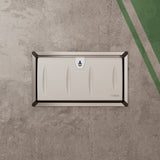 Origin Stainless steel horizontal baby changing station mounted on wall