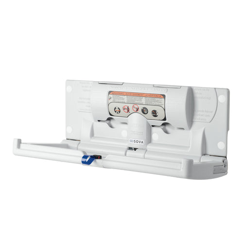 Origin Horizontal Baby Changing Station-Gray_Open
