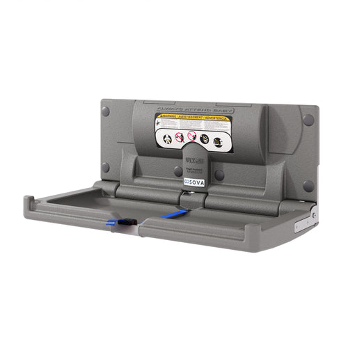 Origin Horizontal Baby Changing Station-Dark Gray Open