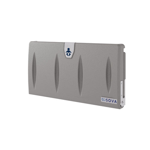 Origin Horizontal Baby Changing Station-Dark Gray Closed