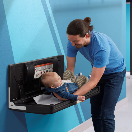 Sova Origin Baby Changing Station-Black Family Lifestyle_Open