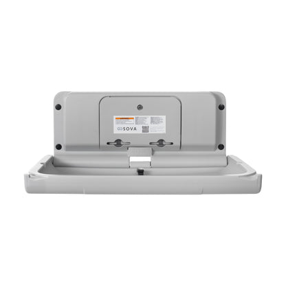 Grey Span Horizontal Baby Changing Station front open on white background