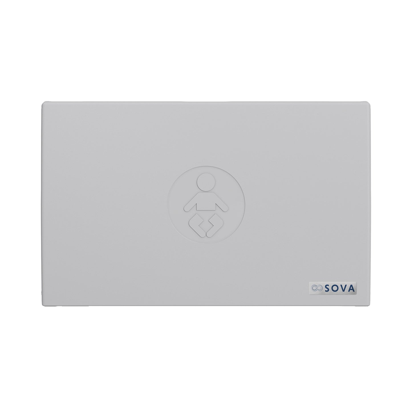 Gray Origin Horizontal Baby Changing Station on white background