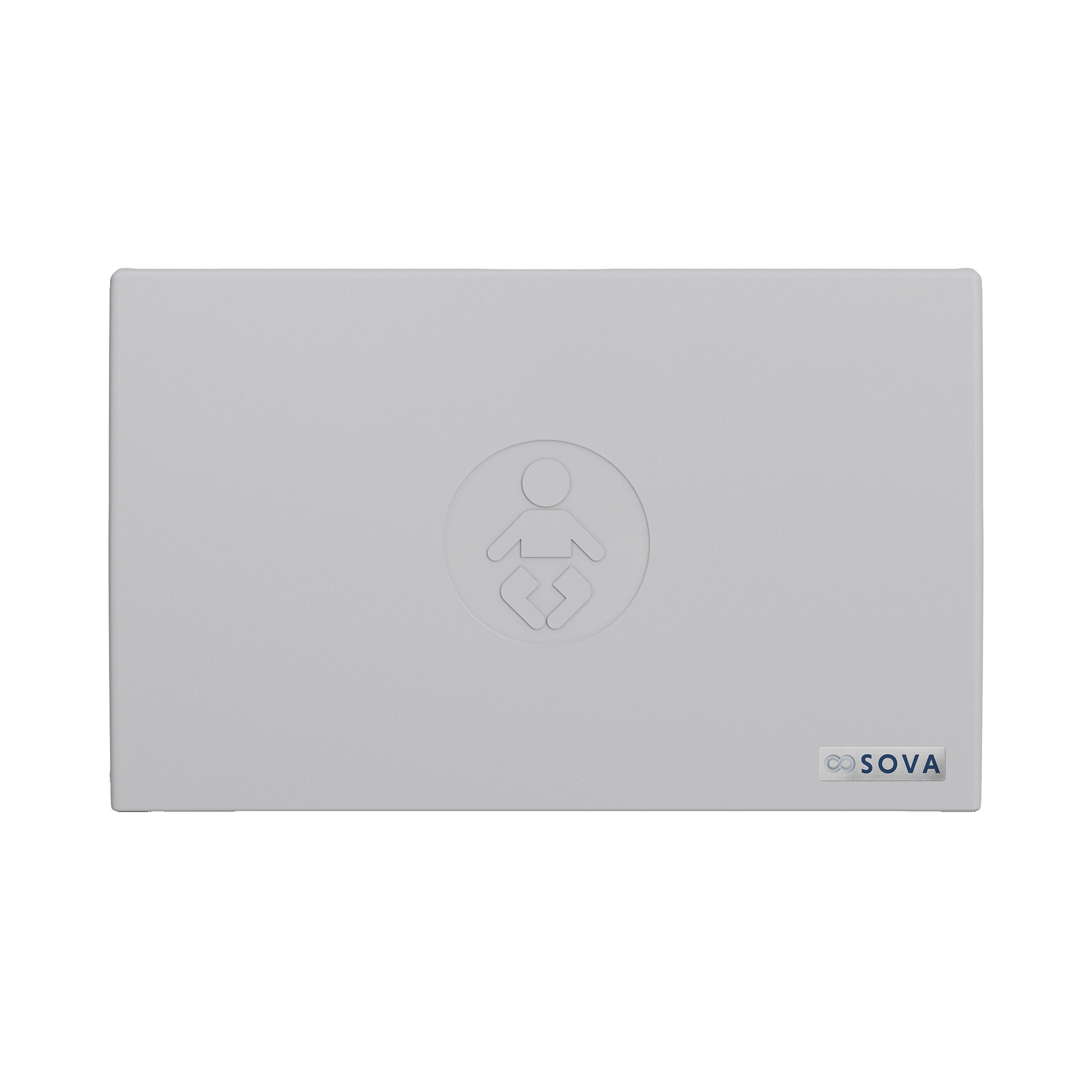 Gray Origin Horizontal Baby Changing Station on white background