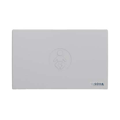 Gray Origin Horizontal Baby Changing Station on white background