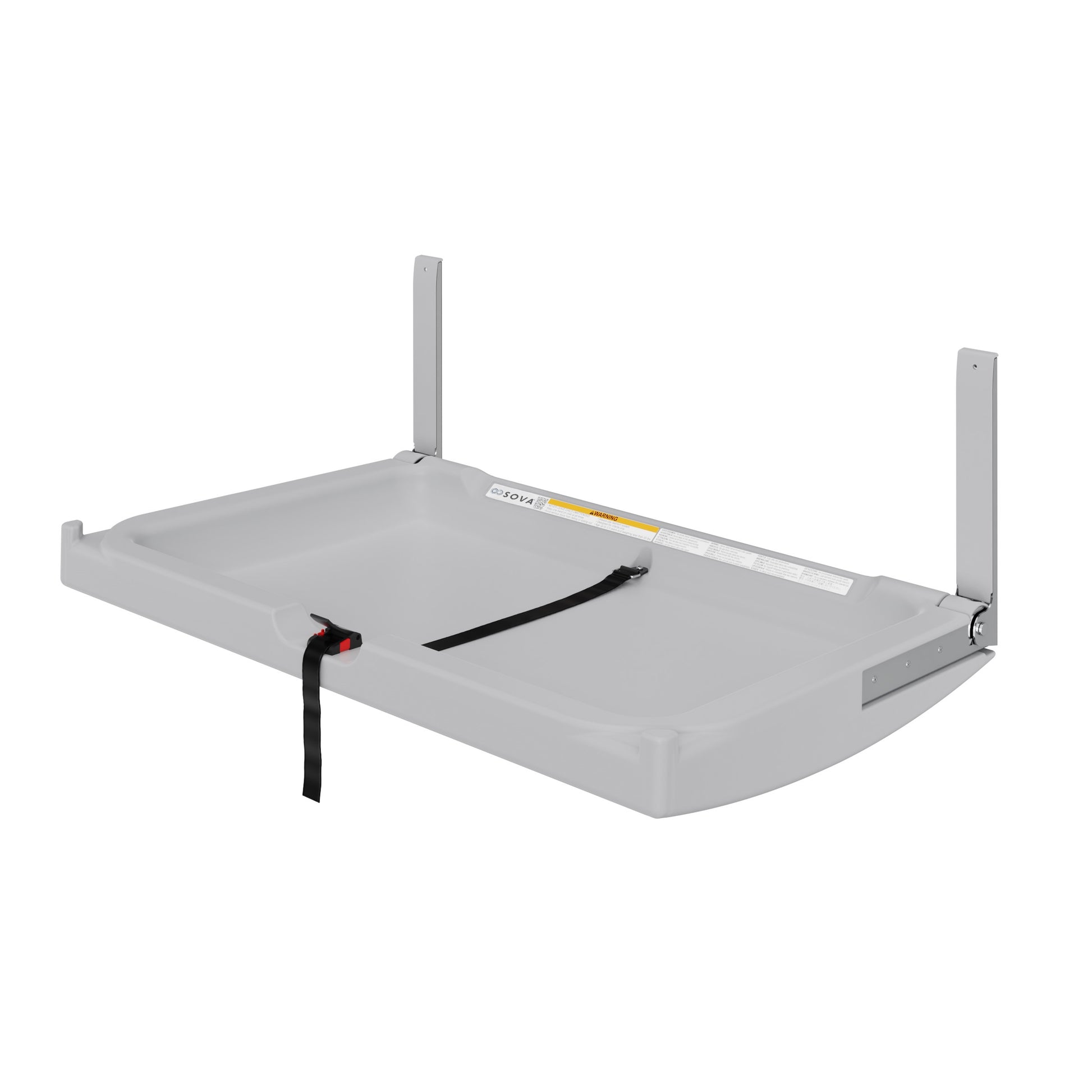 Grey Element Baby Changing Station open on white background