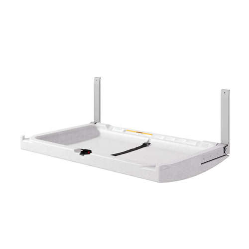 Element Horizontal Baby Changing Station-White Granite_Open