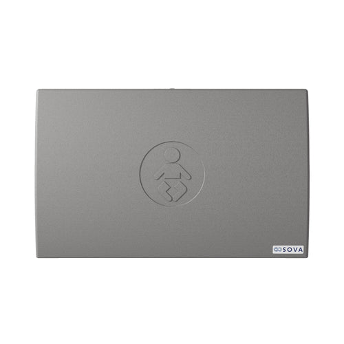 Element Horizontal Baby Changing Station-Dark Gray Closed