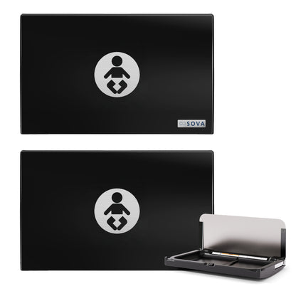 Element XB Horizontal Baby Changing Station with Stainless Steel Backsplash