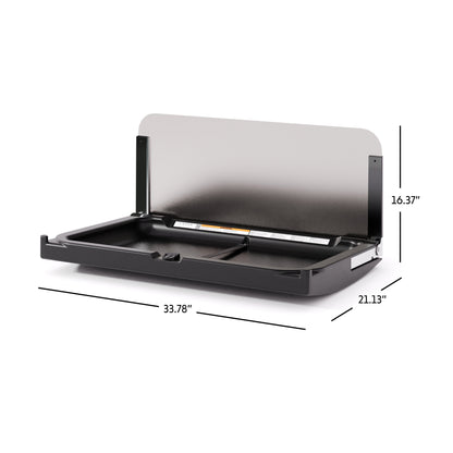 Element XB Horizontal Baby Changing Station with Stainless Steel Backsplash
