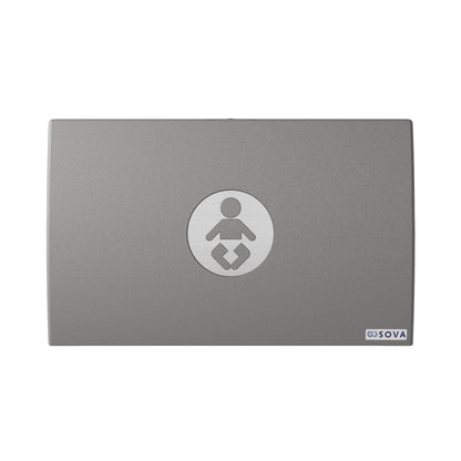 Element XB Horizontal Baby Changing Station with Stainless Steel Backsplash