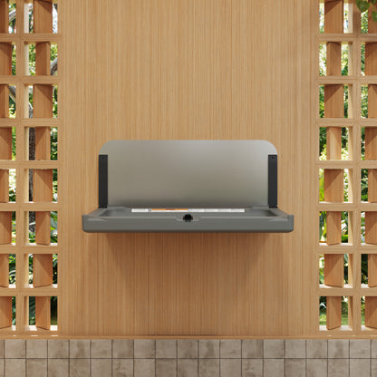 Element XB Horizontal Baby Changing Station with Stainless Steel Backsplash