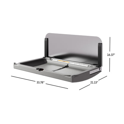 Element XB Horizontal Baby Changing Station with Stainless Steel Backsplash