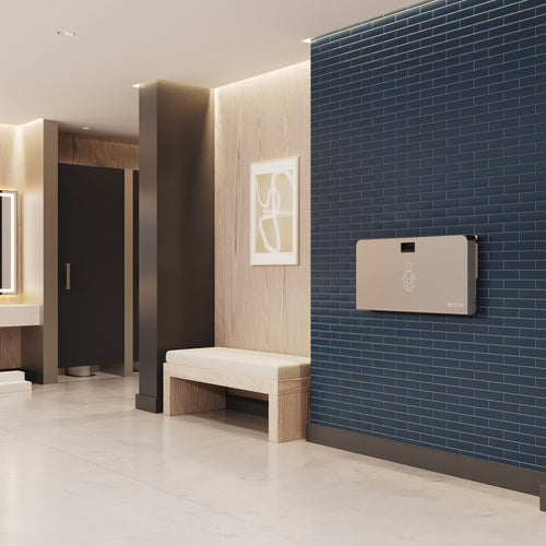 Sova Aura Stainless Frameless Baby Changing Station-Lifestyle-Restroom