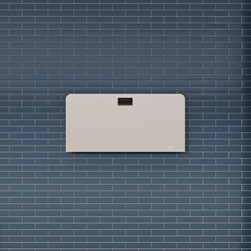 Sova Aura Stainless Frameless Baby Changing Station-Lifestyle-Closed