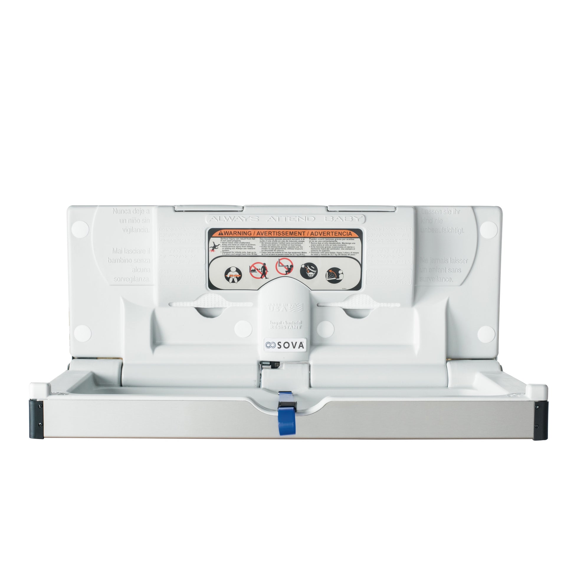 Aura Baby Changing Station on white background open