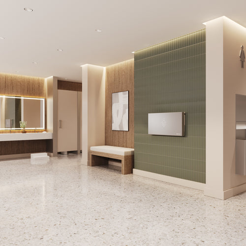 Sova Aura Stainless Frameless Baby Changing Station-Lifestyle-Restroom