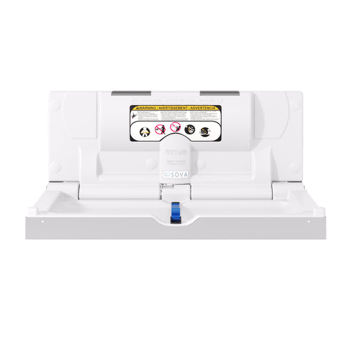 Sova Aura Stainless Frameless Baby Changing Station - Open
