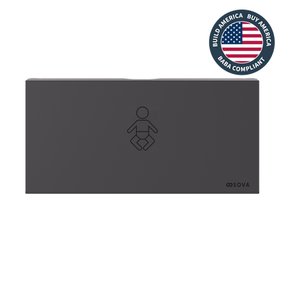 Aura Frameless Surface Mount - Matte Black Stainless Steel