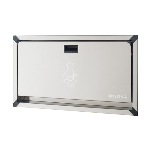 Vantage Stainless Steel Baby Changing Station - Closed