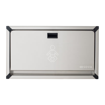 Vantage Stainless Steel Baby changing Station product shot closed