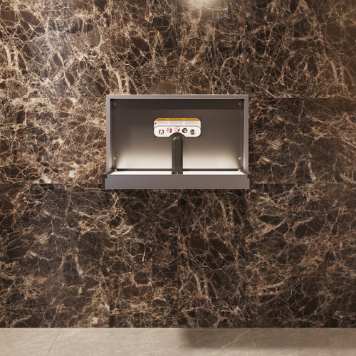 Sova Summit Stainless Steel Recessed Mount Baby Changing Station-Lifestyle-Open