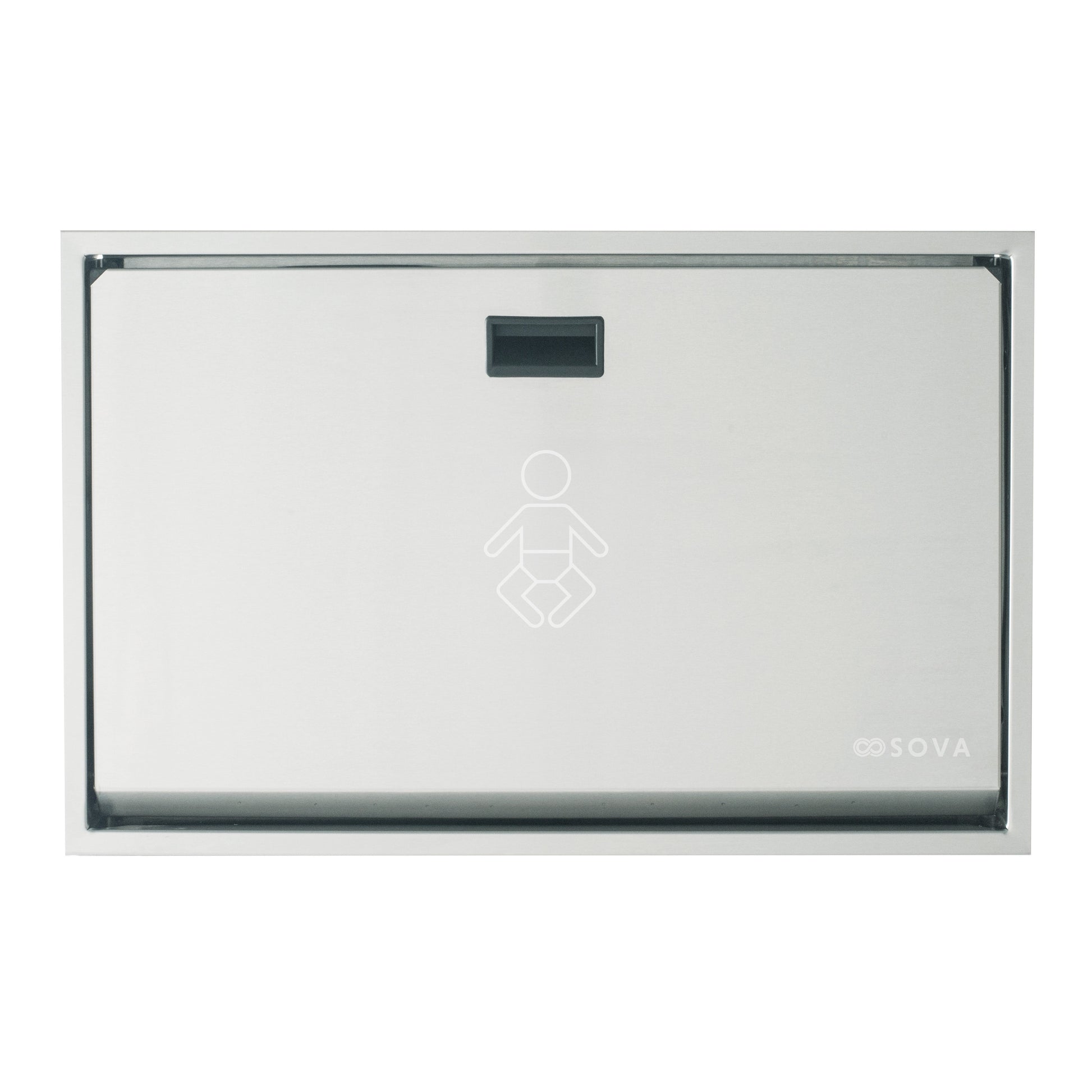 Stainless Steel Summit Changing station on white background