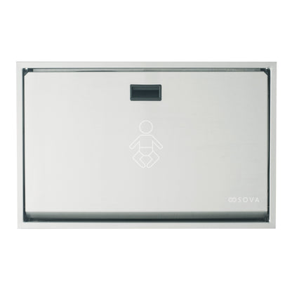Stainless Steel Summit Changing station on white background