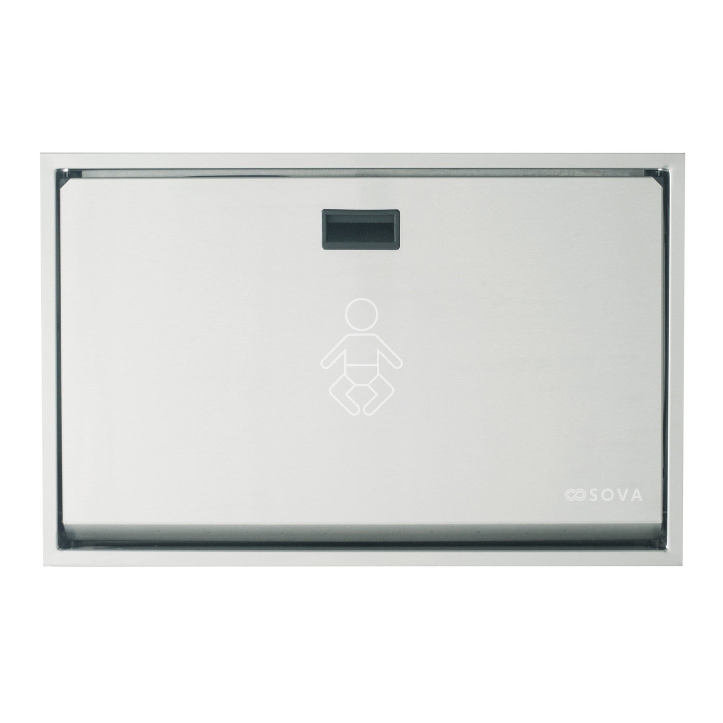Summit Stainless Steel Horizontal Baby Changing station product shot closed