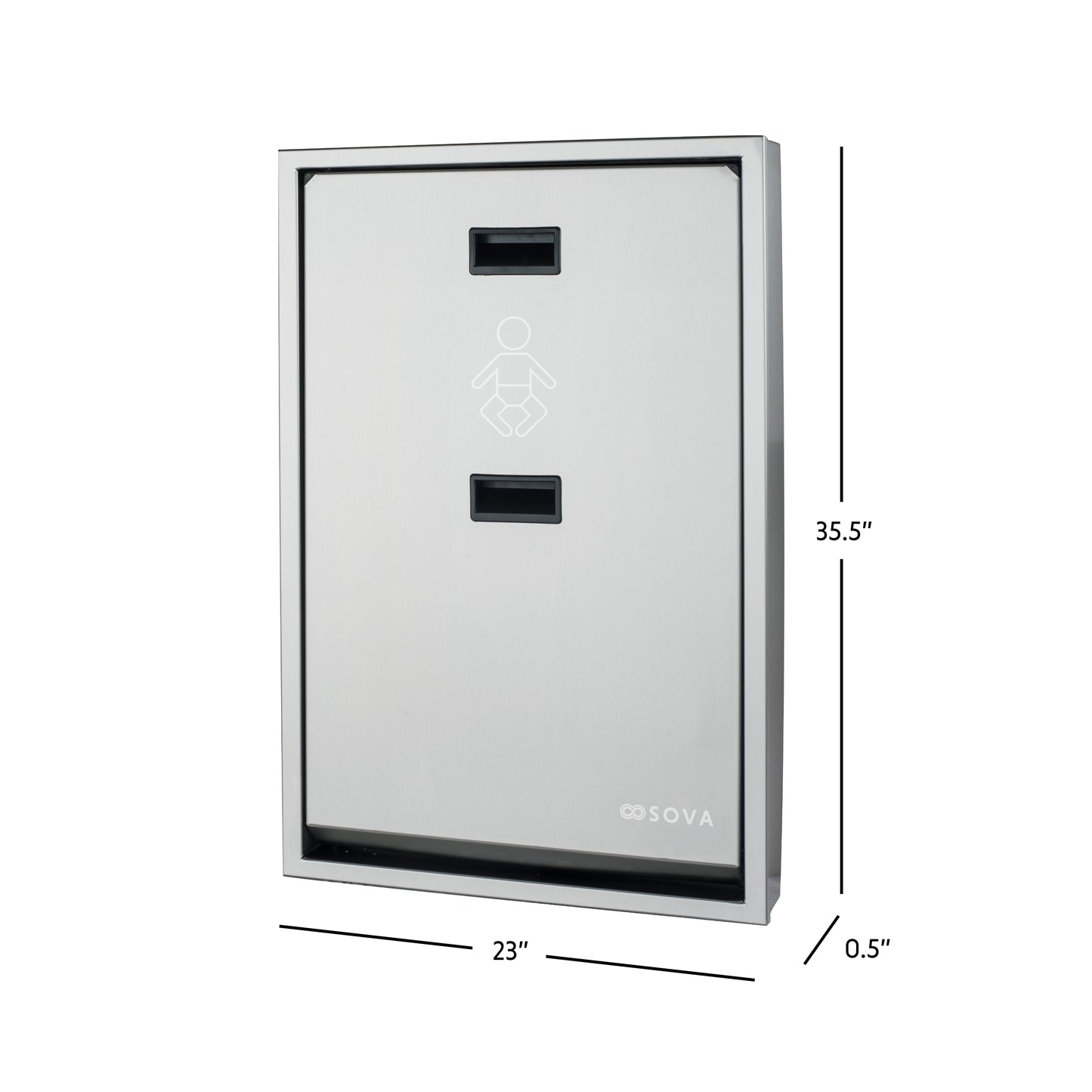 Summit Stainless Steel Vertical Baby Changing station product shot