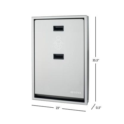 Summit Stainless Steel Vertical Baby Changing station product shot