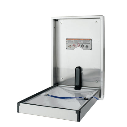 Summit Stainless Steel Vertical Baby Changing station product shot open