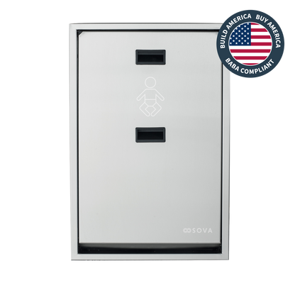 Summit Stainless Steel Vertical Baby Changing Station