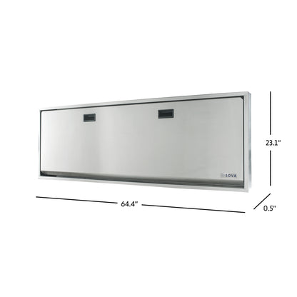 Solace Extended Changing Table dimensions closed