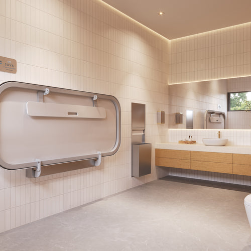 Sova Attend Adult Changing Table-3/4 Lifestyle_Closed