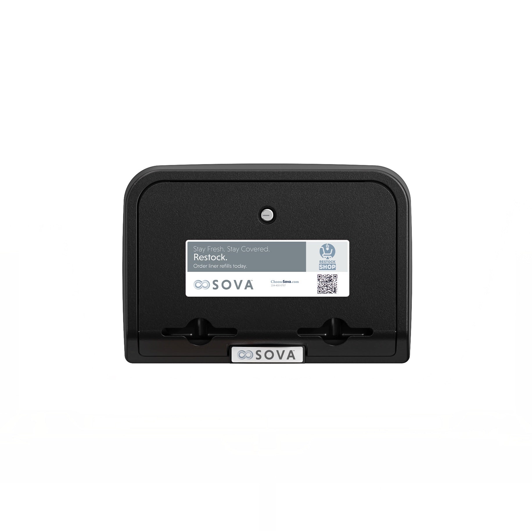 Black Sova Liner Dispenser on white background