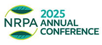 NRPA Annual Conference logo for 2025 with green leaves.