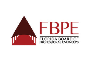 Logo of the Florida Board of Professional Engineers on a white background