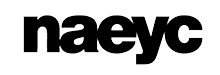 Black 'naeyc' logo on a white background